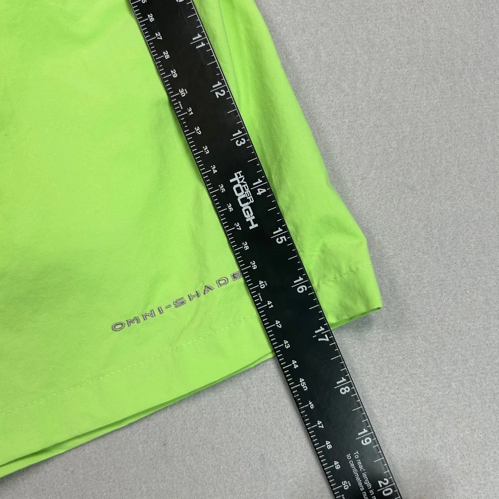 Columbia Backcast III Water Short Mens L Lime Green Omni-Shade UPF 50 FM4009-332